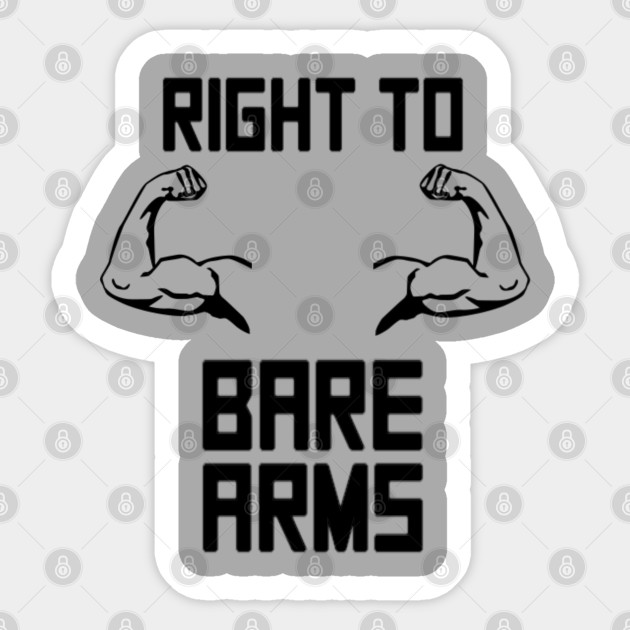 Right To Bare Arms Workout Sticker TeePublic